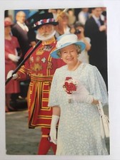 Her Majesty The Queen At The Tower Of London Postcard
