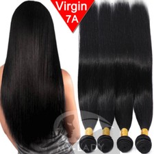 7A 100 Cheap 1-3 Bundles Real Brazilian Unprocessed Virgin Human Hair Weft USA