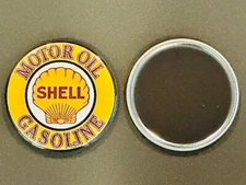 Shell Oil Fridge Magnet 2 1/4” ToolBox Magnet