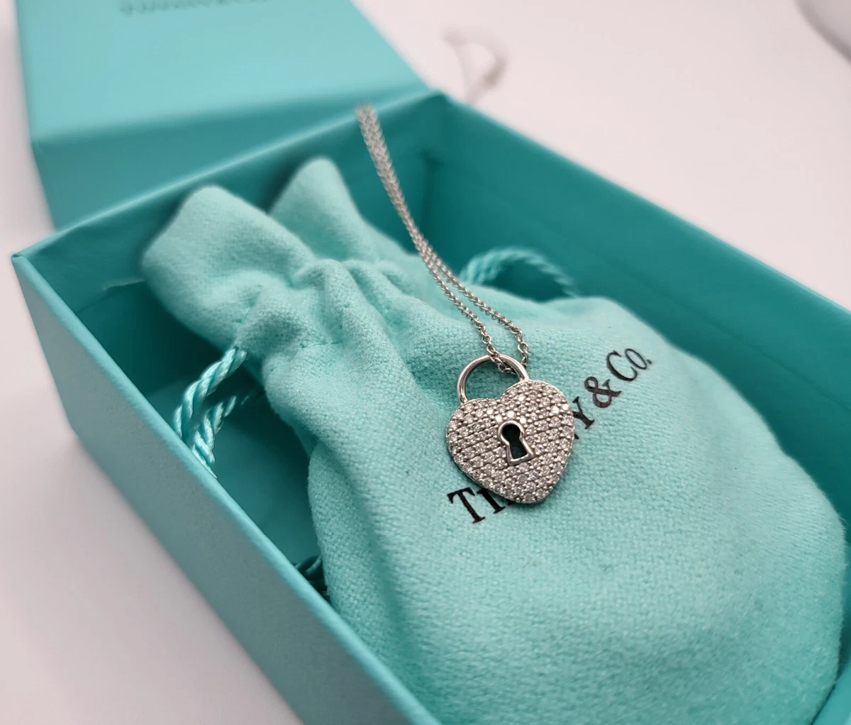 Tiffany & Co. Heart Lock Pendant Necklace