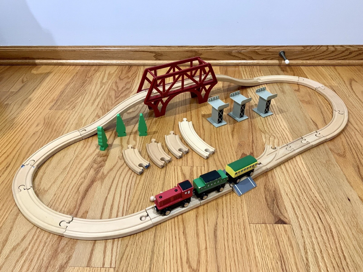 Maxim Enterprise wooden train set eBay