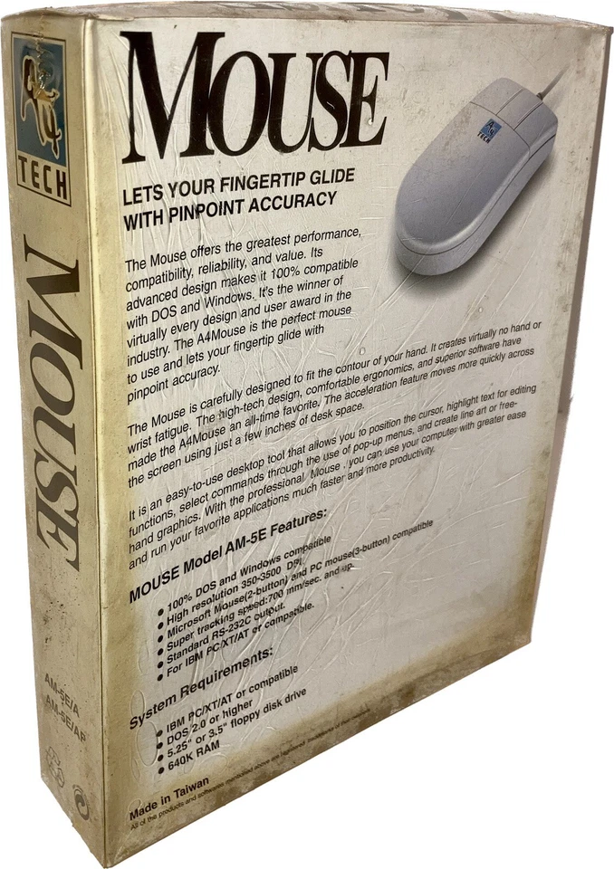 VTG A4 Tech Mouse Model: AM-5E For IBM PC/XT/AT or Compatible NOS - Image 2 of 4