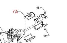 BOCCOLA ANTIVIBRANTE SUPPORTO ASTA PER DECESPUGLIATORE P37 BLUE BIRD