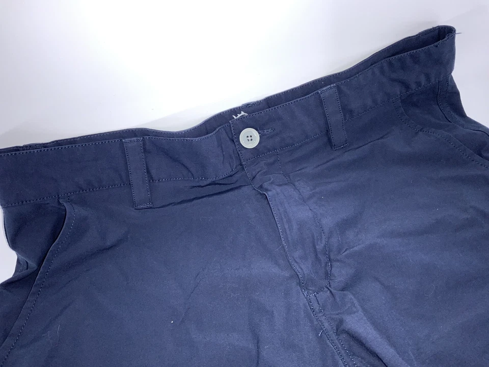 Шорты для гольфа Southern Tide размер 32 темно-синие хлопчатобумажные поли лайкра плоские спереди YGI F3127 - Изображение 3 из 4