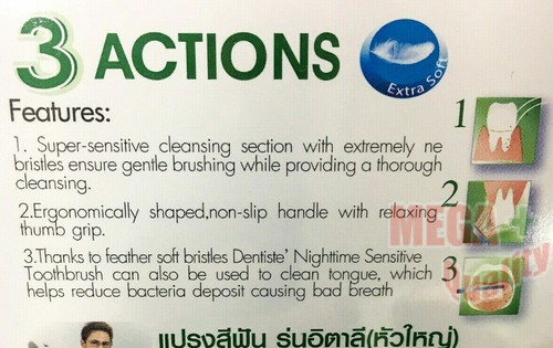 2x Dentiste Toothbrush Extra Soft Italy Big Bristles Deep Clean Oral Care Pack 3 - Picture 2 of 4