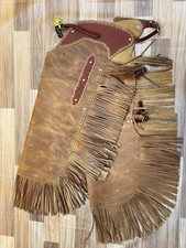Chapeaux d'empiècement usinés en peau de vache usinée cowboy western cousu à la main