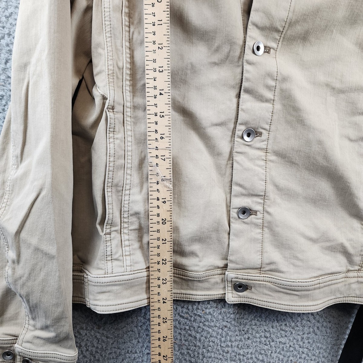DRKSHDW Rick Owens Worker Denim Jacket Men's XL Mineral