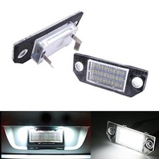 2 White 24 Led Licence Number Plate Lights Lamp For Ford Focus Mk2 C-max 03 08