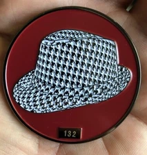 Alabama Crimson Tide Challenge Coin, Referee Coin Toss, Poker Chip, Bear Bryant