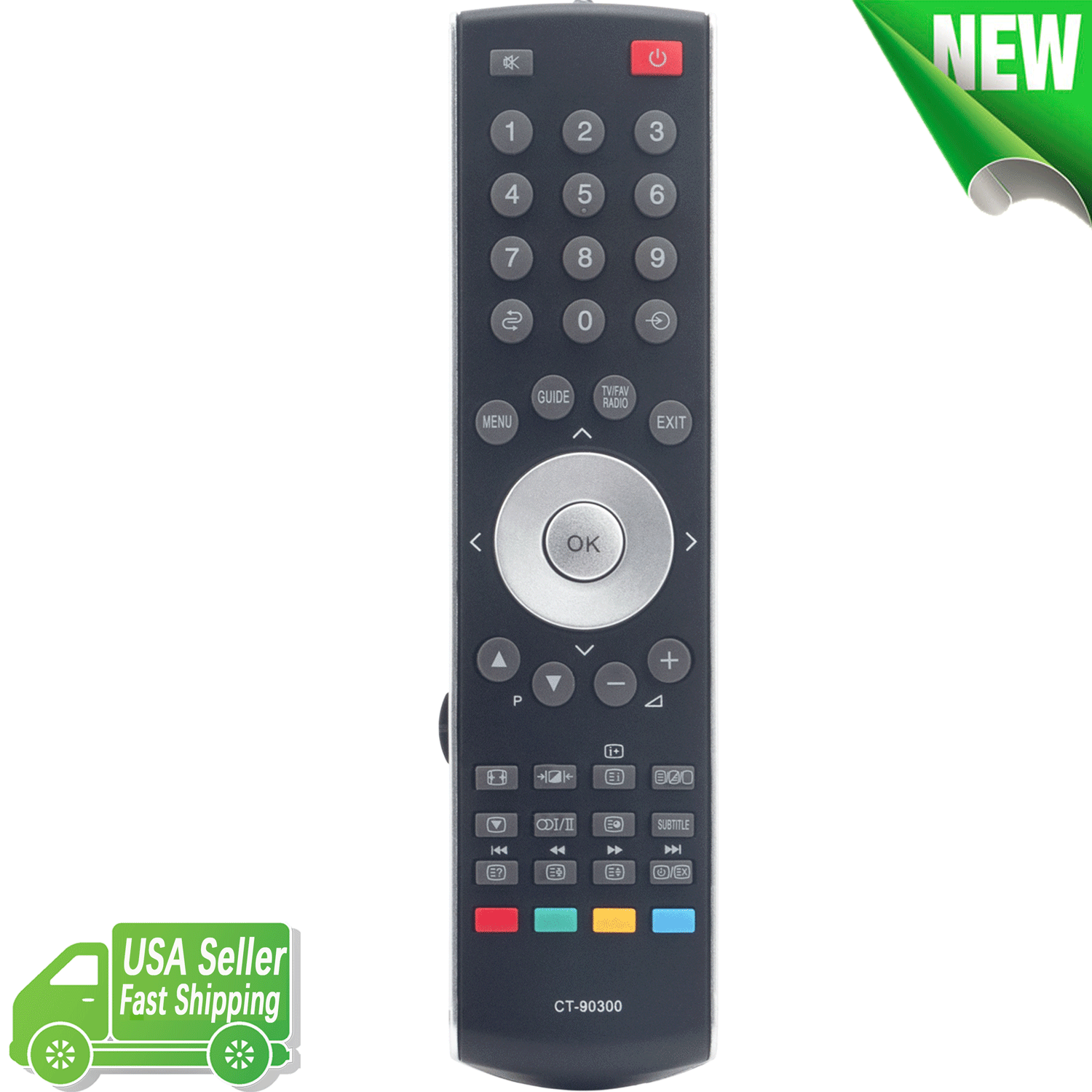 New CT-90300 Replace Remote Control for Toshiba TV 32AV555D 42A3030D 37WLT68P