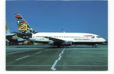 Postcard Airline BRITISH AIRWAYS Boeing B-737-200 ZS-SBN WCC-532 CC8.