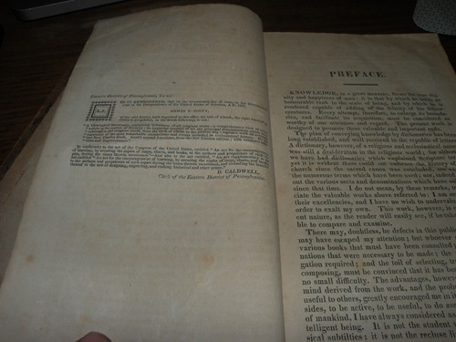 Buck's Theological Dictionary Definitions of Religious Terms, 1823 Leather 1st E - Picture 9 of 18