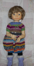 Playhouse TRACY Doll Wig SZ 12/13" BIG BLONDE LOW SHN Short W/Bangs A NWT