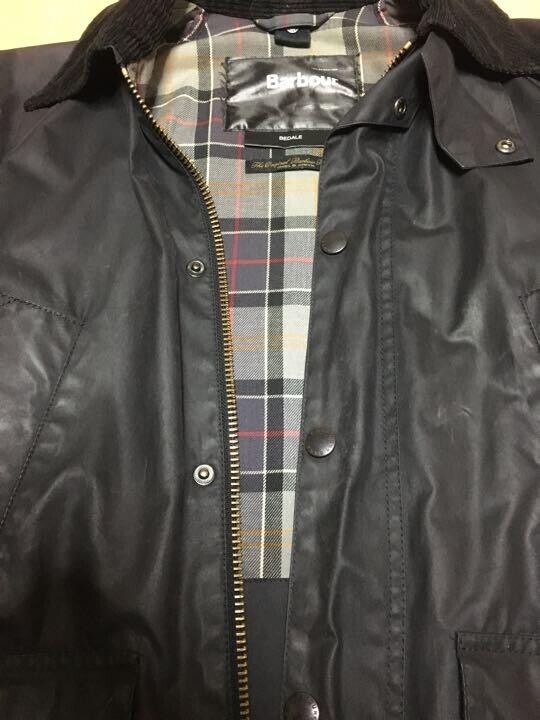 Barbour BEDALE Oiled Blouson Jacket black cotton size 30 Barbour BEDALE Oiled Blouson Jacket black cotton size 30