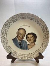 President Dwight & 1st Lady Mamie Eisenhower Plate - 