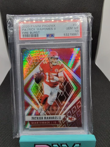 2020 PATRICK MAHOMES PANINI PHOENIX FOOTBALL #45 FIRE BURST PSA 10 GEM MINT🏈