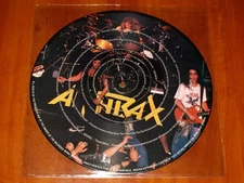 ANTHRAX MADHOUSE 12" PICTURE DISC VINYL *RARE* UK PRESS ISLAND RECORDS 1985 LTD