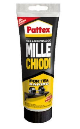 COLLA DI MONTAGGIO MILLECHIODI PATTEX 100GR RAPIDO E FORTE PRESA RAPIDA INCOLLA - Foto 1 di 1