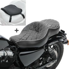 Sella biposto SB6 + Gel Cuscino L per Harley Sportster Forty-Eight 48 Special
