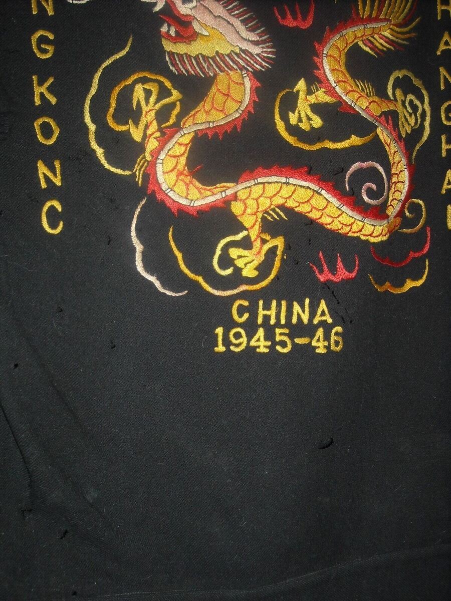 VTG WWII 40S SUKAJAN SOUVENIR HONG KONG CHINA JAPAN US NAVY VTG WWII 40S SUKAJAN SOUVENIR HONG KONG CHINA JAPAN US NAVY