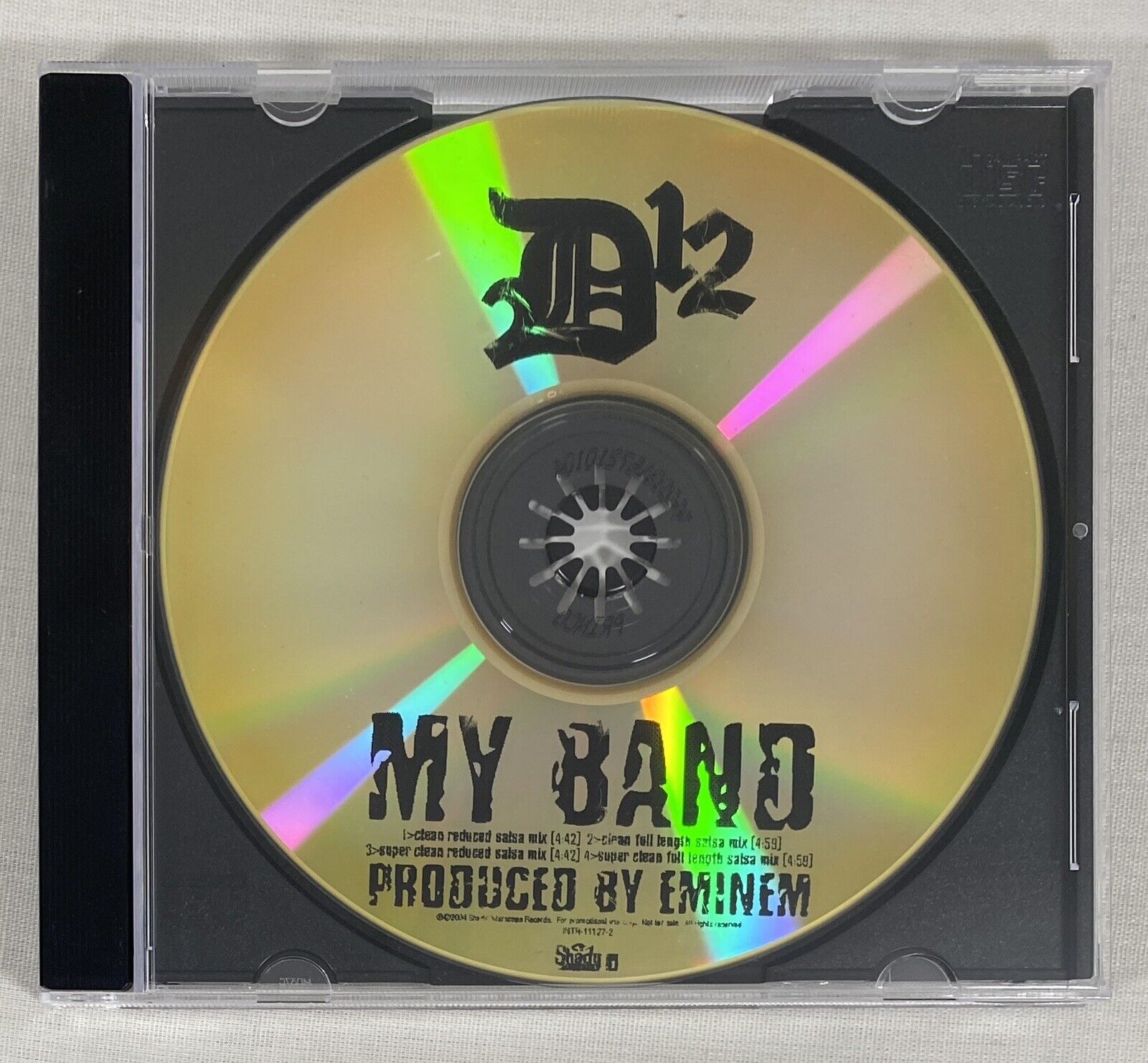 D12 Eminem My Band Promo CD Single CDr salsa mix