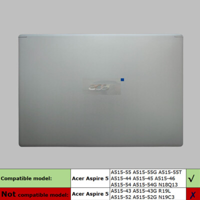 New For Acer Aspire A515-54 A515-44 55Lcd Back Cover silver N18Q13 60.HFQN7.002