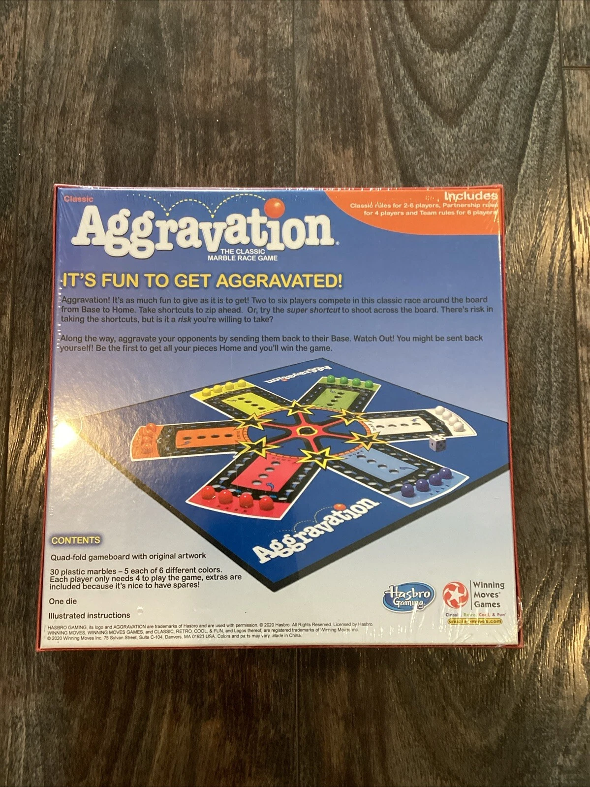 Juego de Mesa Aggravation - Juego Familiar Noche Niños y Adultos Original Retro Clásico Foto 2 de 3