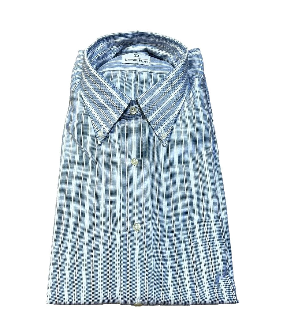 Neiman Marcus Regular Size Casual Button-Down Shirts for Men