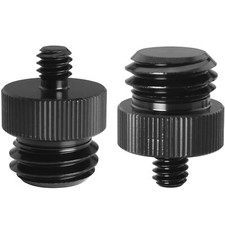 1/4Inch Male to 5/8Inch Male Threaded Tripod Screw Adapter 2PCS 1/4 to 5/8-11...