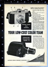 1950 Vintage Magazine Page Ad Kodak Pony 828 Camera