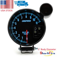 5inch Tachometer Jdm Spor Gauge 7color 11k Rpm Meter With Shift Light Black Face