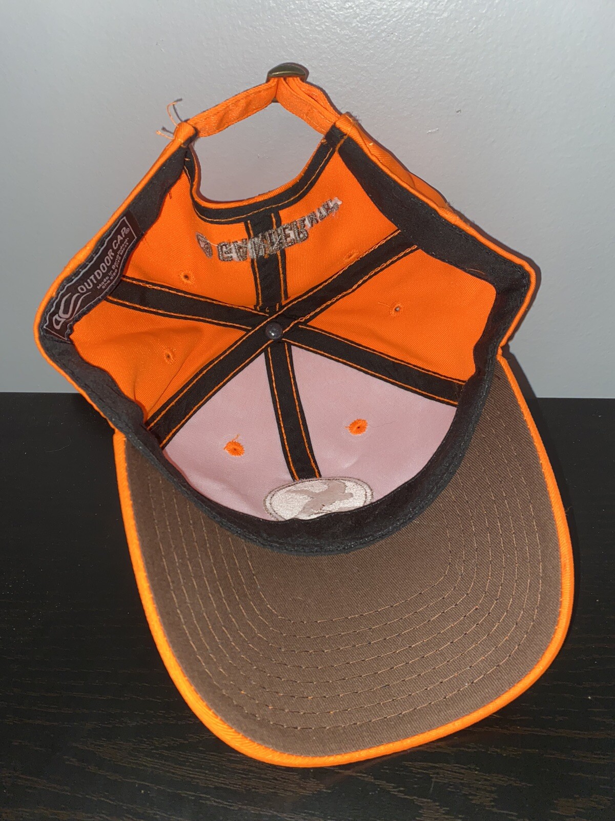 Vintage Gander MTN. Mountain Hunting Blaze Orange Baseball Cap Trucker