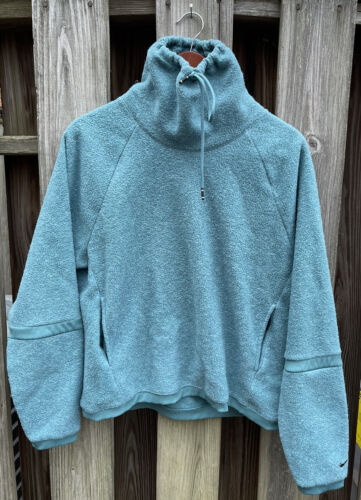 Vintage Nike Therma Fleece Sweatshirt Cowl Neck Pu
