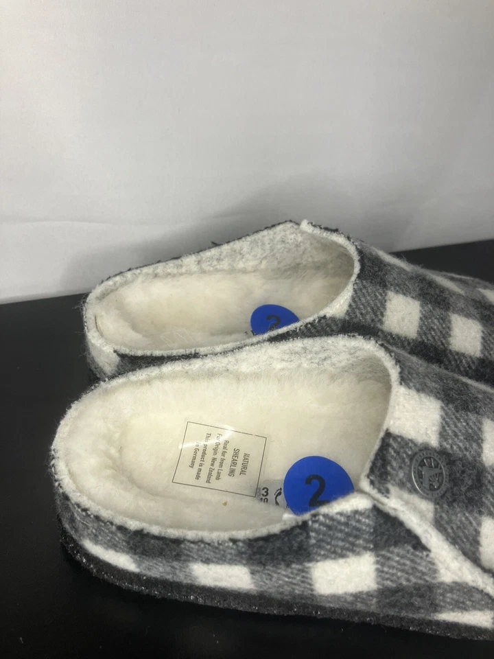 BIRKENSTOCK KIDS ZERMATT RIVET SHEARLING WOOL CLOG 滑板格子尺寸 2/33 — 第 2/4 张图片
