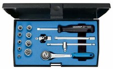 GEDORE 6172450 1/4 Socket Set, 3/16-1/2AF (14...