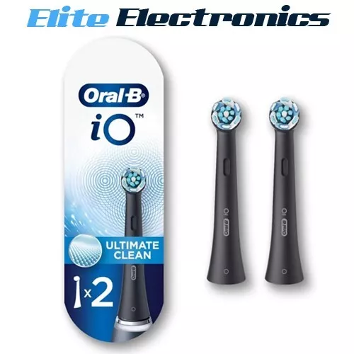 Cabezales de cepillo de repuesto limpios Oral-B iO Ultimate - negros (paquete de 2) - Imagen 1 de 1