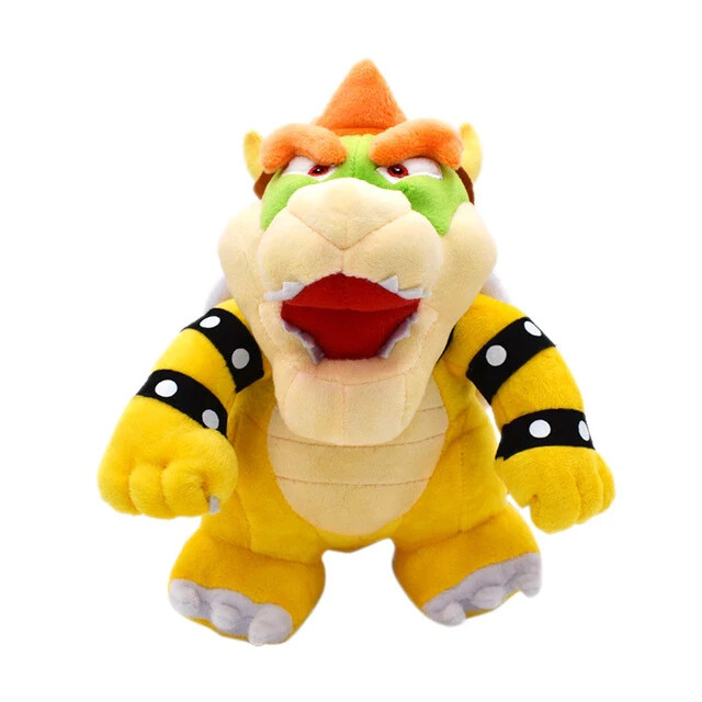 Super Mario Bros BOWSER Boss Peluche 27 CM Pupazzo Big Size Plush Idea Regalo