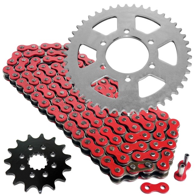 Red Drive Chain And Sprocket Kit for Kawasaki Ninja 650 EX650 Abs 2012