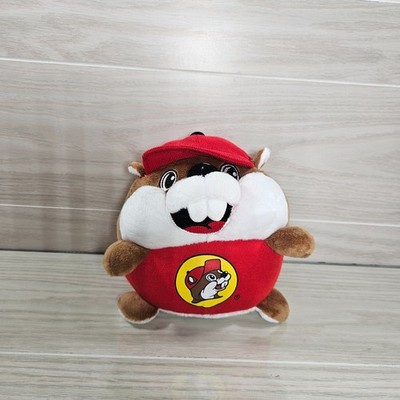 Jaag Buc-ees Bucees 7'' Beaver Ball Round Plush Stuffed Animal Toy  Red White C