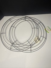 Round Metal Wreath Frame Ring Black. Floral Crafts, Wire Form Floral Garden 14"