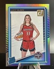 2025 Donruss WNBA Lucy Olsen Rated Rookie Holo Silver RC #97 Mystics