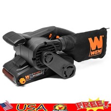 Corded Electric Belt Sander 6.3A Variable Speed 80G Sanding Belt Dust Port New