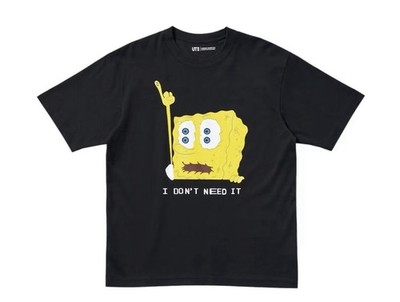 Uniqlo x CPFM SpongeBobSchwammkopf UT Grafik T-ShirtSchwarz