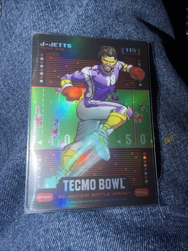 2026 Bo Jackson Battle Arena TECMO Bowl J-Jetts Foil BRAWL Justin Jefferson