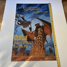 Meat Loaf Bat Out of Hell II Poster Original Promo Vintage Rock MCA