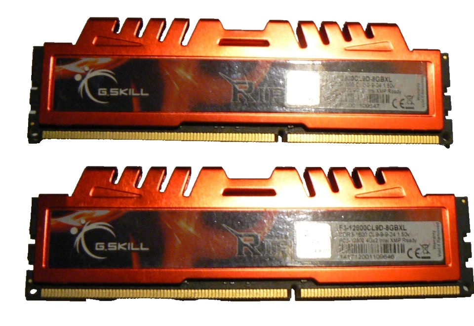 G.SKILL Ripjaws-X 8GB (2x4GB) DDR3-1600 PC3-12800 RAM – CL9 – XMP Ready – 1.5V - Image 2 of 2