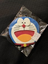 Vintage Doraemon Face-Shaped Pass Case  Coin Pouch Keychain by Showa Note
