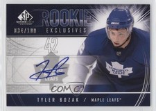 2009 SP Game Used Edition Rookie Exclusives 34/100 Tyler Bozak #RE-TB Auto 2d8