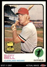1973 Topps #31 Buddy Bell xGAP Indians ROOKIE ASR COMMON VARIATION 6 - EX/MT