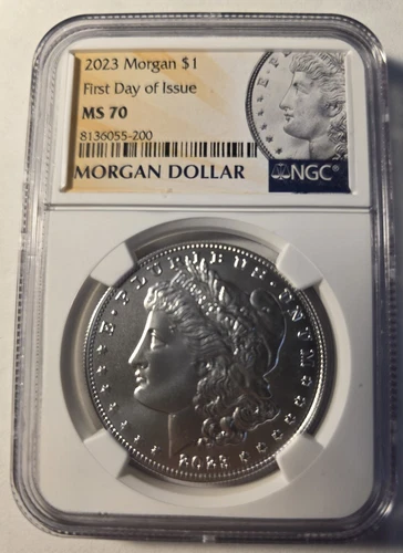 2023 $1 Morgan Silver Dollar NGC MS70 First Day of Issue .999